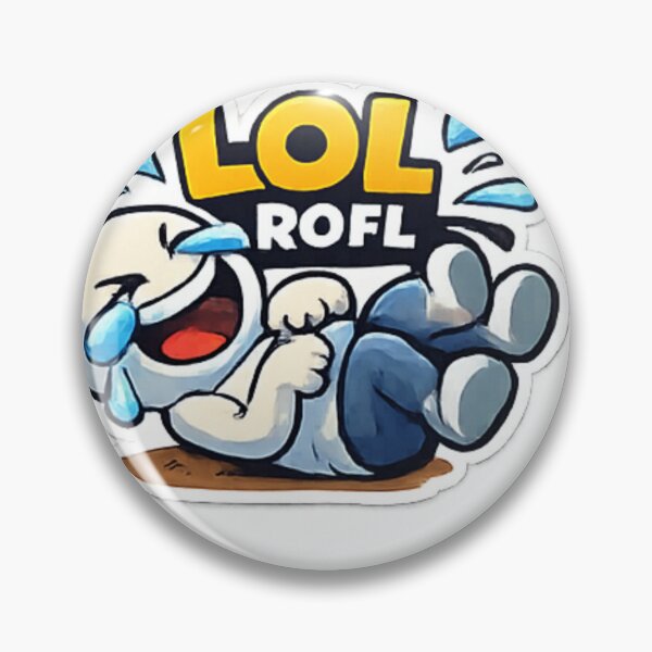 Item preview, LOL ROFL Funny Laughing Sticker | Meme Reaction Art designed and sold by Jyotisima8929.