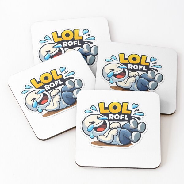 Item preview, LOL ROFL Funny Laughing Sticker | Meme Reaction Art designed and sold by Jyotisima8929.