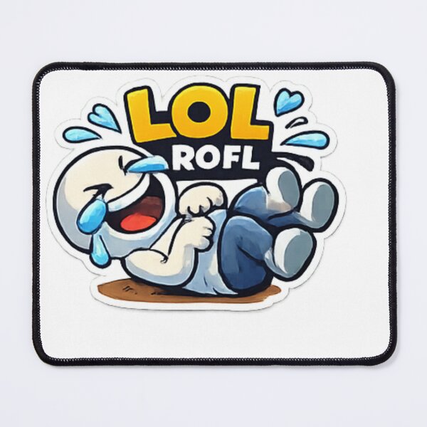 Item preview, LOL ROFL Funny Laughing Sticker | Meme Reaction Art designed and sold by Jyotisima8929.
