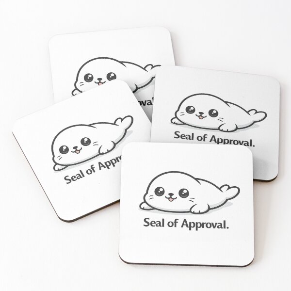 Item preview, Cute Baby Seal - Seal of Approval Funny Animal Cartoon". designed and sold by HorizonTrail.
