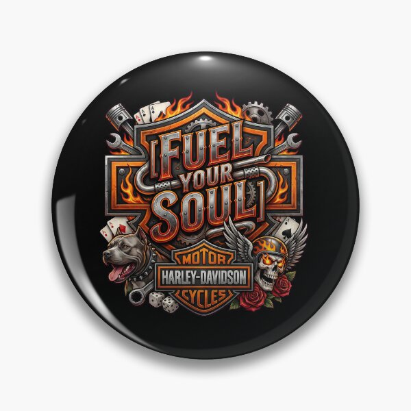 Item preview, Harley Davidson Fuel Your Soul Classic Cruiser Illustration designed and sold by enzoade.