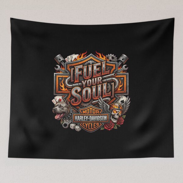 Item preview, Harley Davidson Fuel Your Soul Classic Cruiser Illustration designed and sold by enzoade.