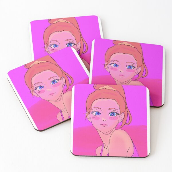 Item preview, Anime girl neon pink designed and sold by Morningroseshop.