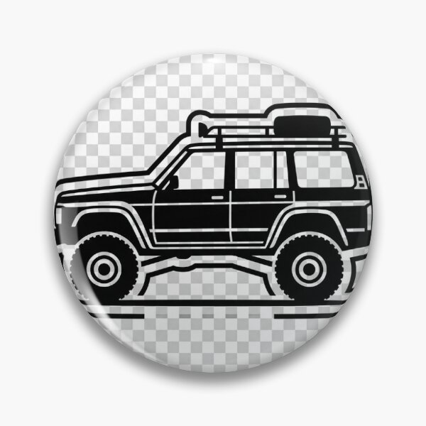 Item preview, Minimalist Off Road SUV Silhouette Adventure 4x4 Sticker designed and sold by R & K Fashions.