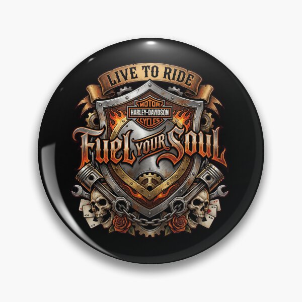 Item preview, Harley Davidson Fuel Your Soul Vintage Garage Inspired Artwork designed and sold by enzoade.