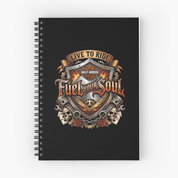Item preview, Harley Davidson Fuel Your Soul Vintage Garage Inspired Artwork designed and sold by enzoade.