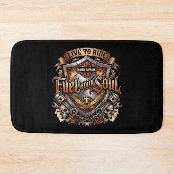 Item preview, Harley Davidson Fuel Your Soul Vintage Garage Inspired Artwork designed and sold by enzoade.