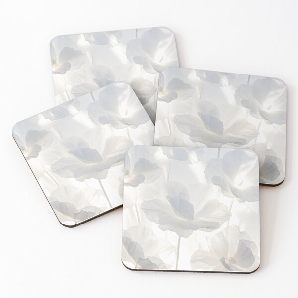 Item preview, Soft Close-up of Pale White Cream Flowers designed and sold by IntelliMindDesigns.