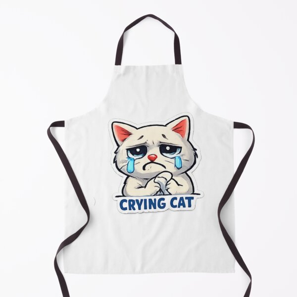 Item preview, Crying Cat Meme Sticker | Sad Cute Cat Reaction designed and sold by Jyotisima8929.