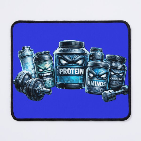 Item preview, Angry Gym Supplements and Dumbbells – Protein Aminos Creatine Fitness Design designed and sold by Gym4Studio.