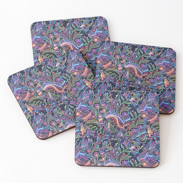 Item preview, Neon dreams of cosmic forms designed and sold by Sigtrix.