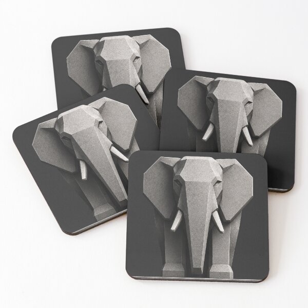 Item preview, Systems Architect Precision Only Elephant Geometric Brutalist Art Print designed and sold by SavannaStrikes.