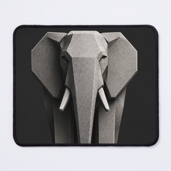 Item preview, Systems Architect Precision Only Elephant Geometric Brutalist Art Print designed and sold by SavannaStrikes.