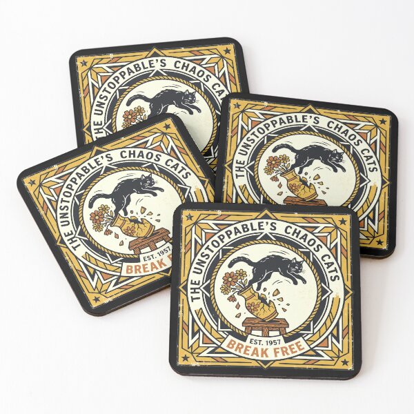 Item preview, Chaos Is My Art Funny Black Cat Destroyer designed and sold by Oommen Studio .