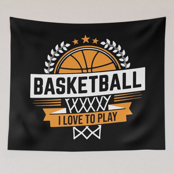 Item preview, Basketball I Love To Play Retro Emblem designed and sold by BrownHorse90s.