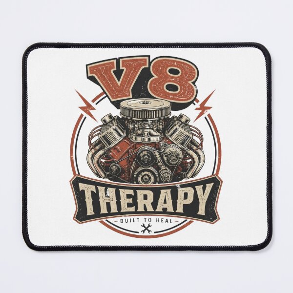 Item preview, V8 Therapy Funny Muscle Car T-Shirt designed and sold by kaream1308.