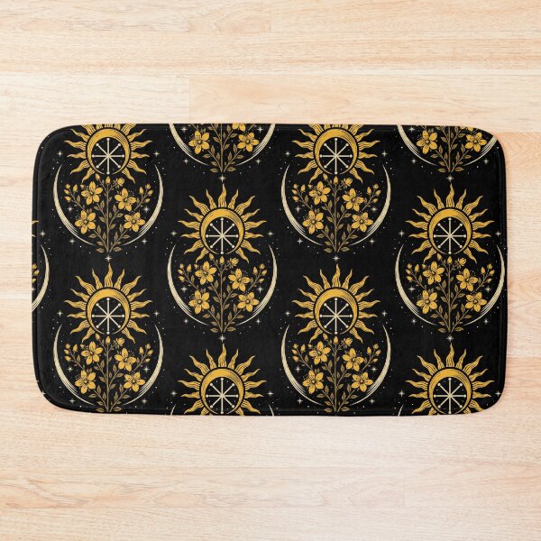 Item preview, Midsummer sun crescent moon litha St. John's wort designed and sold by Christine Krahl.