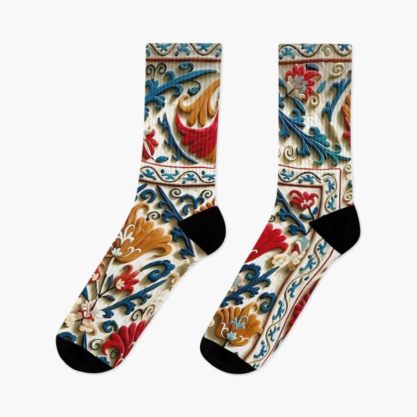 Item preview, Bokhara Nim Suzani Uzbekistan Embroidery  designed and sold by Vicky Brago-Mitchell®.