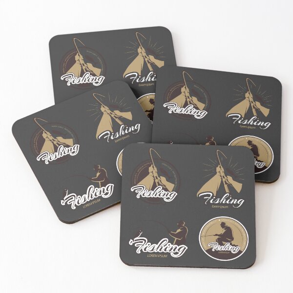 Item preview, Retro Fishing Club Vintage Angler Emblem designed and sold by DERA RAY.