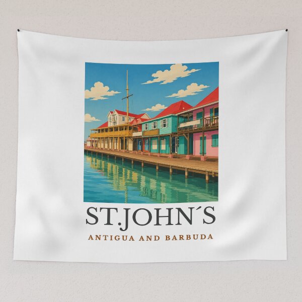 Item preview, St. John´s - Antigua and Barbuda designed and sold by GoodOldVintage.