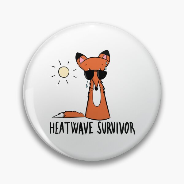 Item preview, Funny Heatwave Survivor Sweating Fox Summer designed and sold by DesignFreakArt.