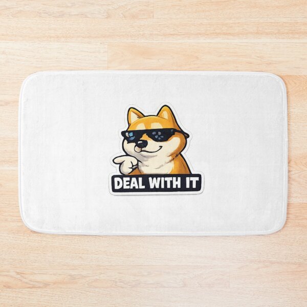 Item preview, Deal With It Dog Sticker | Cool Meme Sunglasses Design designed and sold by Jyotisima8929.