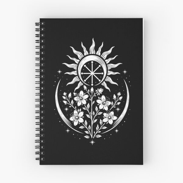 Item preview, Midsummer sun crescent moon litha St. John's wort designed and sold by Christine Krahl.