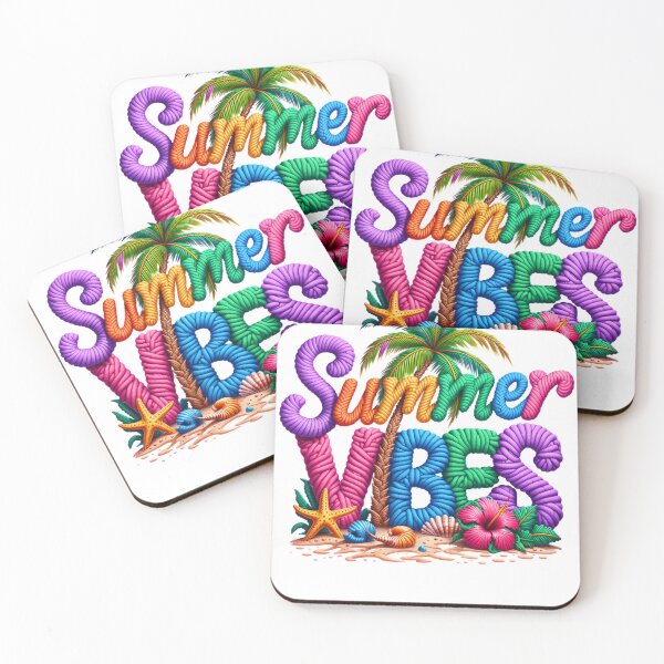 Item preview, Faux Yarn Summer Vibes Tropical Beach designed and sold by Eiwaprints.