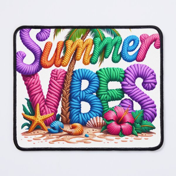 Item preview, Faux Yarn Summer Vibes Tropical Beach designed and sold by Eiwaprints.