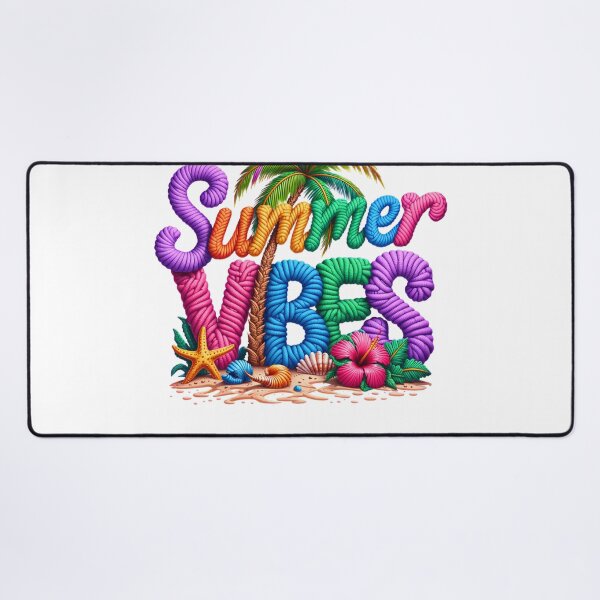 Item preview, Faux Yarn Summer Vibes Tropical Beach designed and sold by Eiwaprints.
