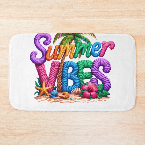 Item preview, Faux Yarn Summer Vibes Tropical Beach designed and sold by Eiwaprints.