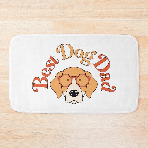 Item preview, Retro Best Dog Dad Ever Typography with Minimalist Golden Retriever in Glasses designed and sold by Ahmed-khafagy.