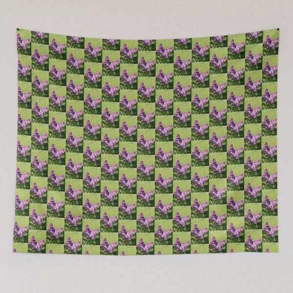 Item preview, Vibrant Lilac Blooms at the Edge of a Sunny Garden designed and sold by Georgia Mizuleva.