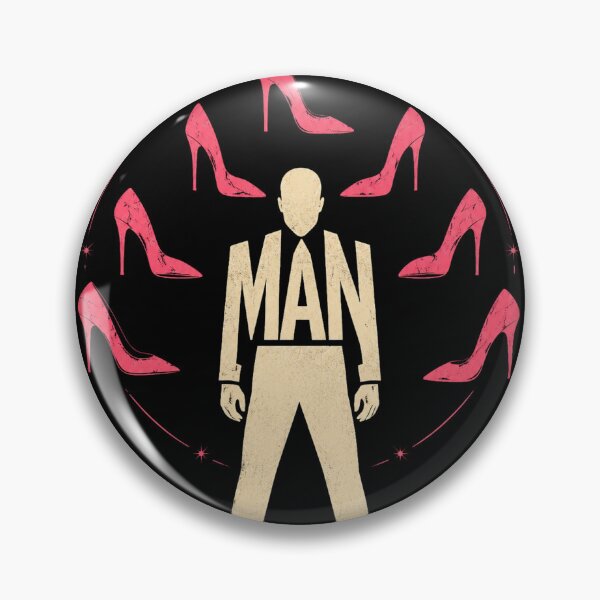 Item preview, Man vs High Heels, Redpilled Feminist Fashion designed and sold by FocusedPatterns.