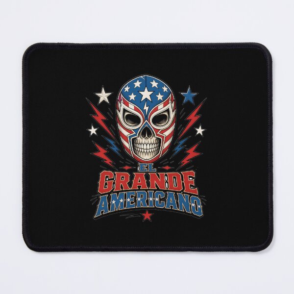Item preview, El Grande Americano Skull Mask Wrestling Design designed and sold by Threadnovax.