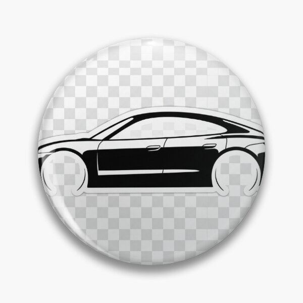 Item preview, Futuristic Electric Performance Sedan Silhouette EV Car Sticker designed and sold by R & K Fashions.