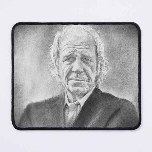 Item preview, Finbar Furey Pencil Portrait Older Print | Irish Folk Music Art designed and sold by ConorKeeganArt.