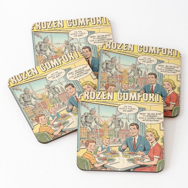 Item preview, Dinner During The Robot Attack designed and sold by DreamCapsules.