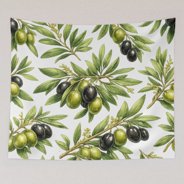 Item preview, Olive Branch Pattern – Mediterranean Botanical Design designed and sold by Seculinator.