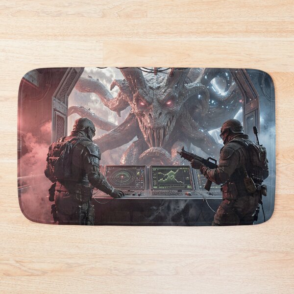 Item preview, Confrontation with the alien monster: Sci-fi horror in the laboratory of horrors designed and sold by VoidVeilStudio.