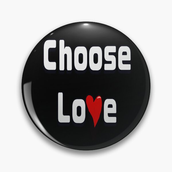 Item preview, Choose Love Bold White Typography with Red Heart designed and sold by Artonmytee.