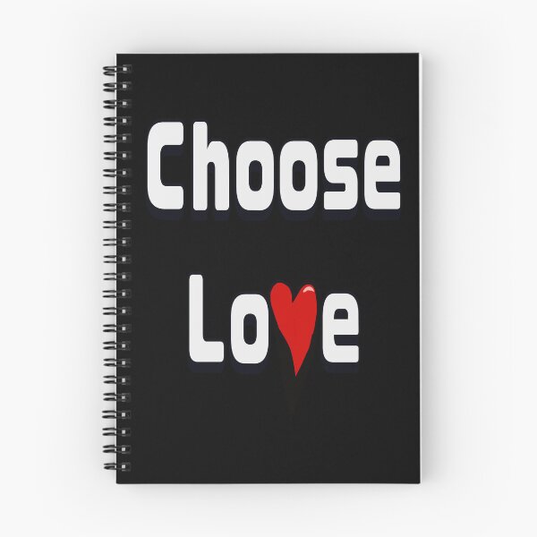 Item preview, Choose Love Bold White Typography with Red Heart designed and sold by Artonmytee.