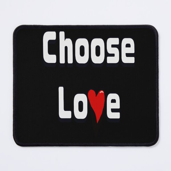 Item preview, Choose Love Bold White Typography with Red Heart designed and sold by Artonmytee.