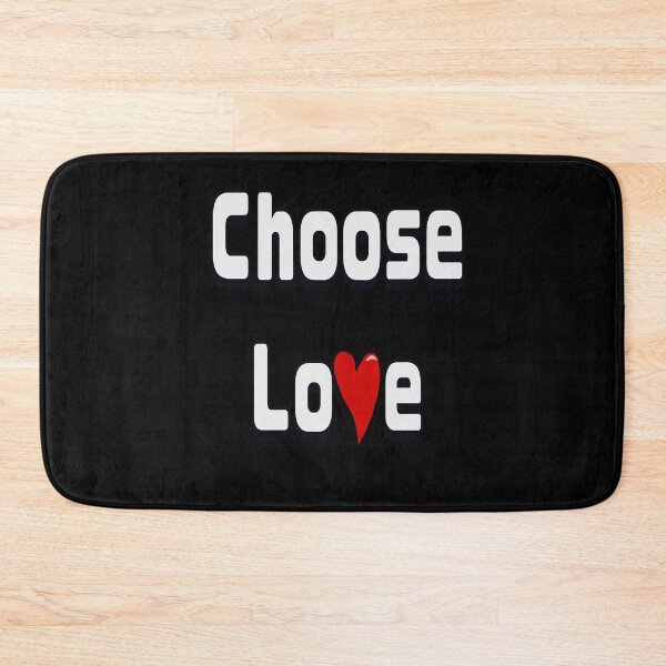 Item preview, Choose Love Bold White Typography with Red Heart designed and sold by Artonmytee.