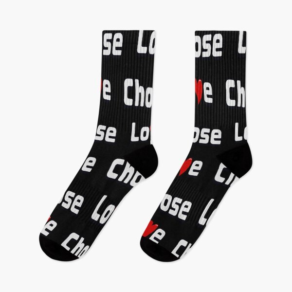 Item preview, Choose Love Bold White Typography with Red Heart designed and sold by Artonmytee.