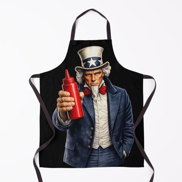 Item preview, Funny Ketchup Lover Uncle Sam Patriotic Condiment Humor Design designed and sold by TheTrendsDesk.
