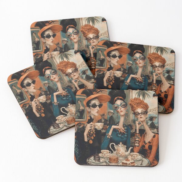 Item preview, Afternoon Elegance | Ladies at a Parisian Café Tea Party designed and sold by Vibranta Studio.