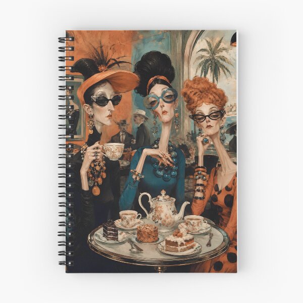 Item preview, Afternoon Elegance | Ladies at a Parisian Café Tea Party designed and sold by Vibranta Studio.