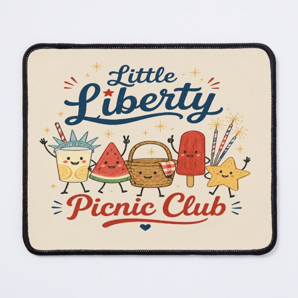 Item preview, Little Liberty Picnic Club Cute Patriotic Tee designed and sold by POD DYNASTY.