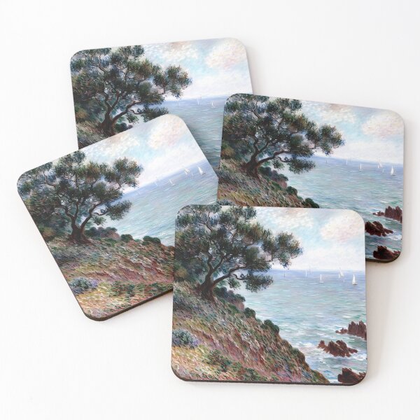 Item preview, Mediterranean Coast on a Grey Day: Impression of Sea, Sky, and Atmospheric Light  designed and sold by artdesignsnow.